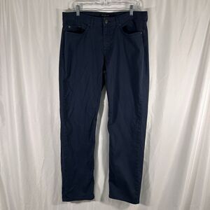Banana Republic Pants Men's 35x32 Navy Blue Straight Leg Button Zip Cotton Blend